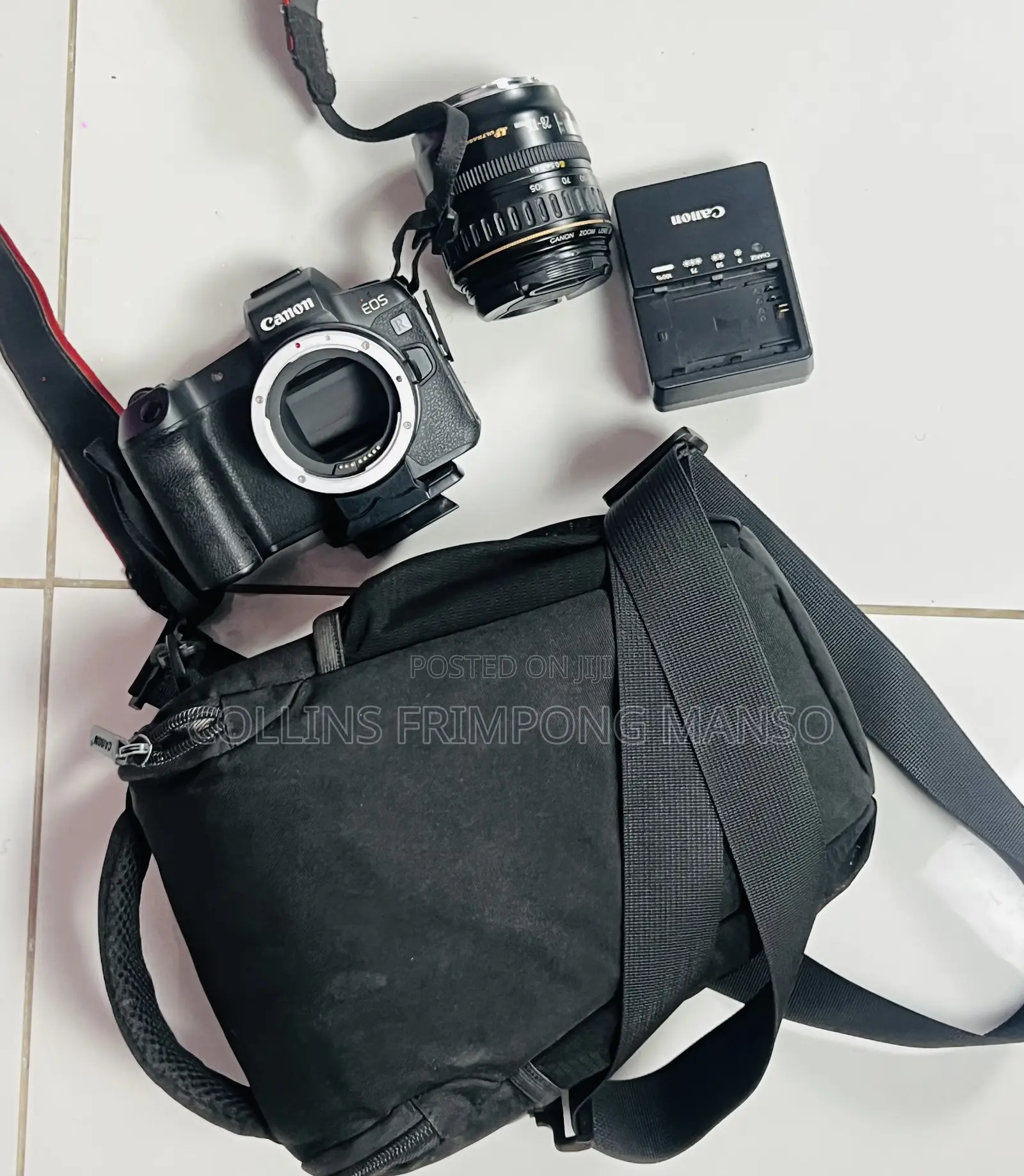 Canon R + Adapter + Charger + Camera Bag + 28-108 Mm Lens