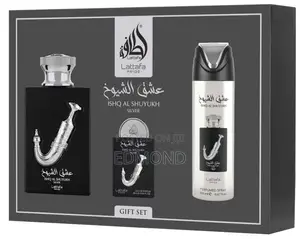 Lattafa Pride Ishq Al Shuyukh Silver Gift Set