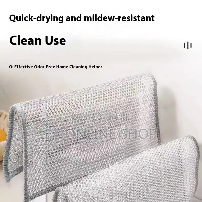 5 Pieces Set Steel Wire Saucepan Scrubber – Double Layer