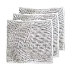 5 Pieces Set Steel Wire Saucepan Scrubber – Double Layer