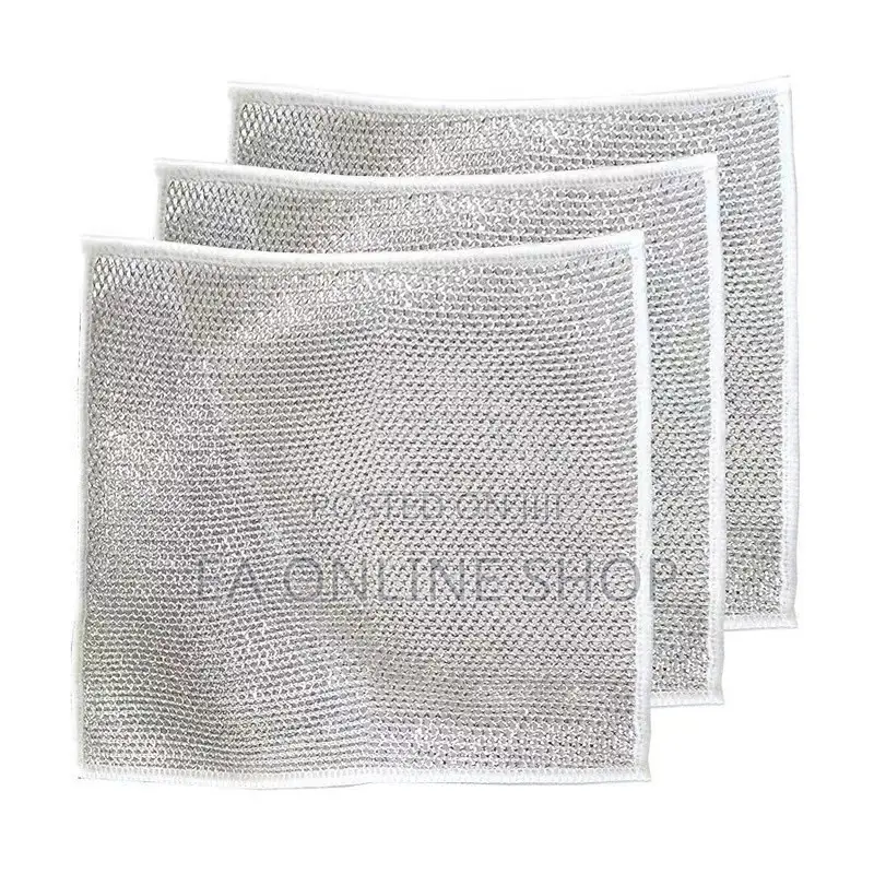 5 Pieces Set Steel Wire Saucepan Scrubber – Double Layer
