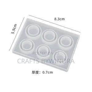 6-in-1 Ring Silicone Mold for Epoxy Resin & Resin Art