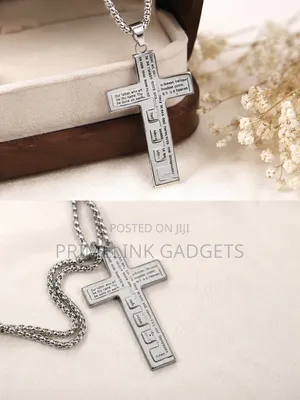 Mens Crucifix/Cross Stainless Steel Necklace