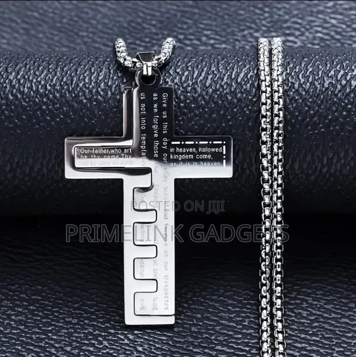 Mens Crucifix/Cross Stainless Steel Necklace