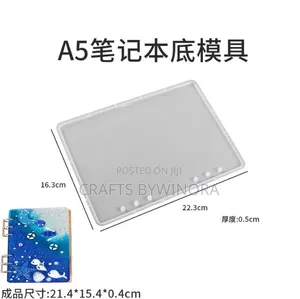 A5 Book Mold – 2-Piece Front & Back Mold for Epoxy Resin