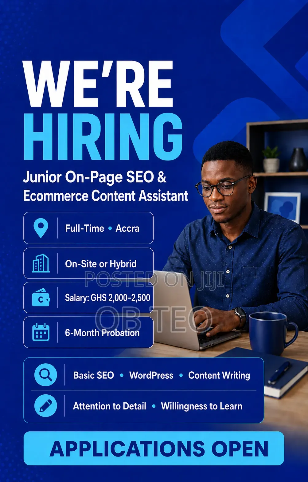 Junior on-Page SEO and Ecommerce Content Assistant.
