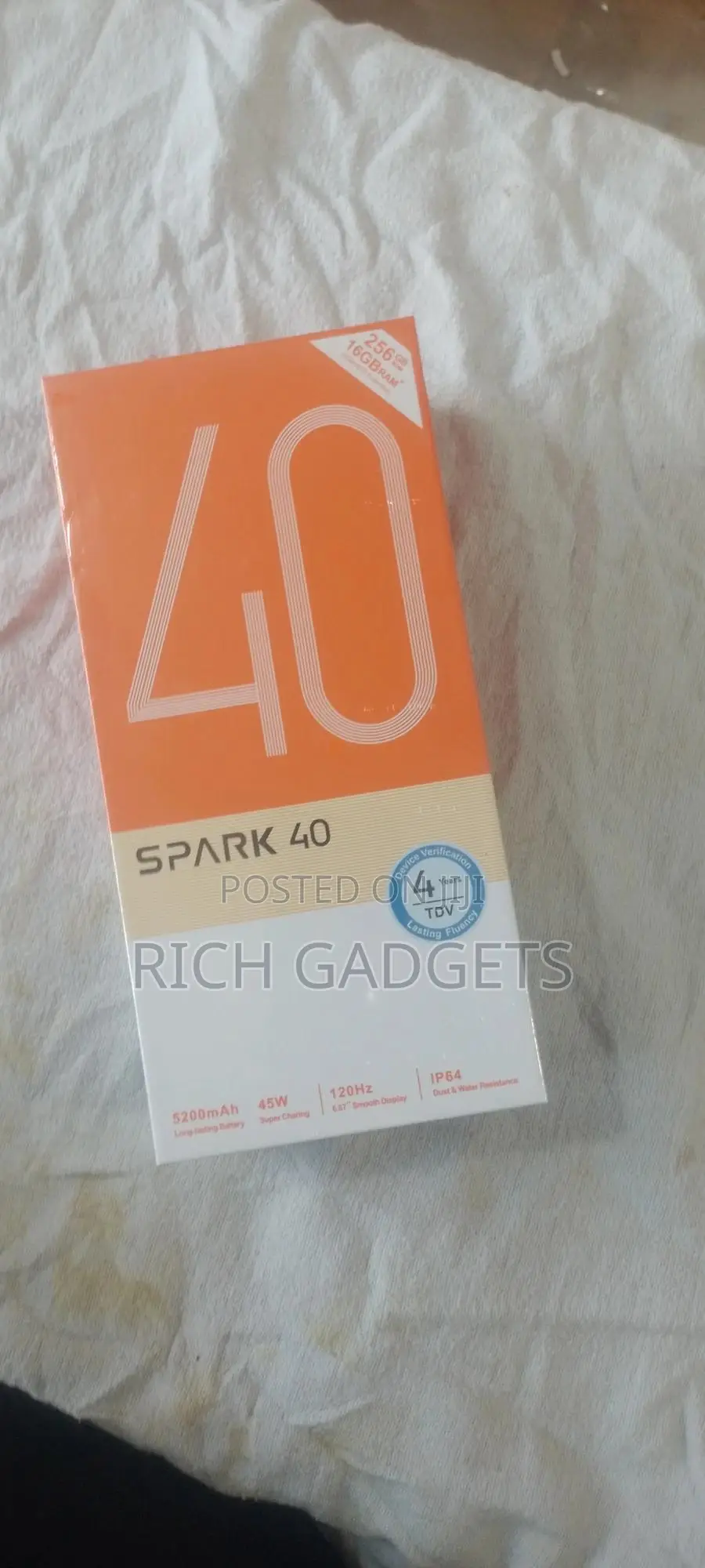 New Tecno Spark 40 128 GB Black