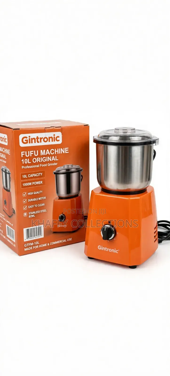 Gintronic Fufu Machine 10L Original - Pound Fufu in 5 Mins