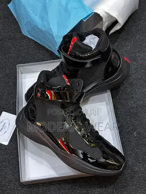Prada America’s Cup Bike High Top Sneakers