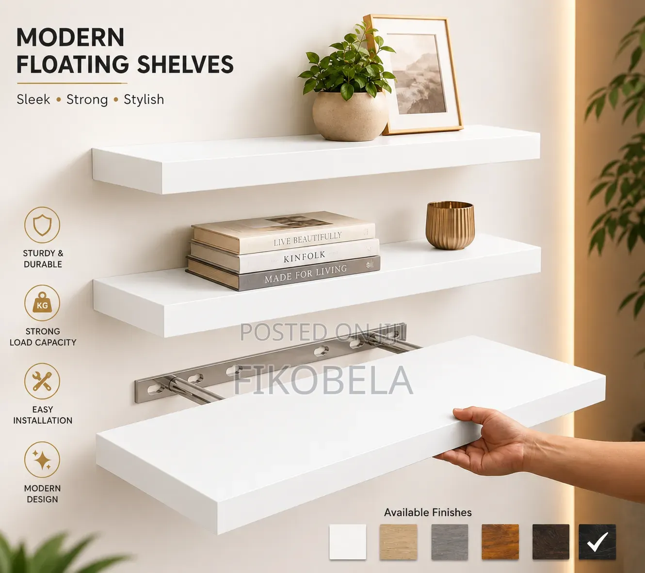 Modern Floating Shelves