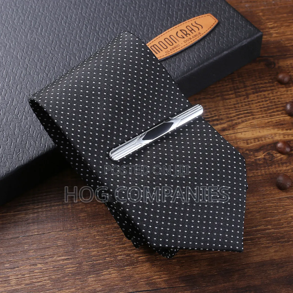 Men's Belt Wallet Watch Cufflinks Tie Gift Set Box Package