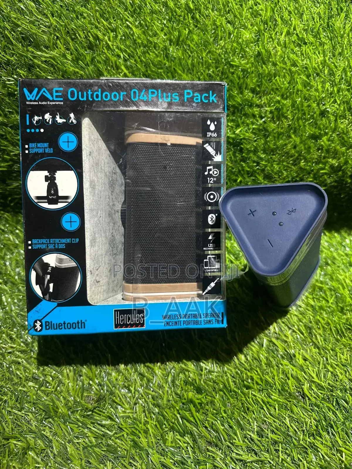 Hercules WAE Outdoor 04Plus Pack Rechargeable Bluetooth Speaker