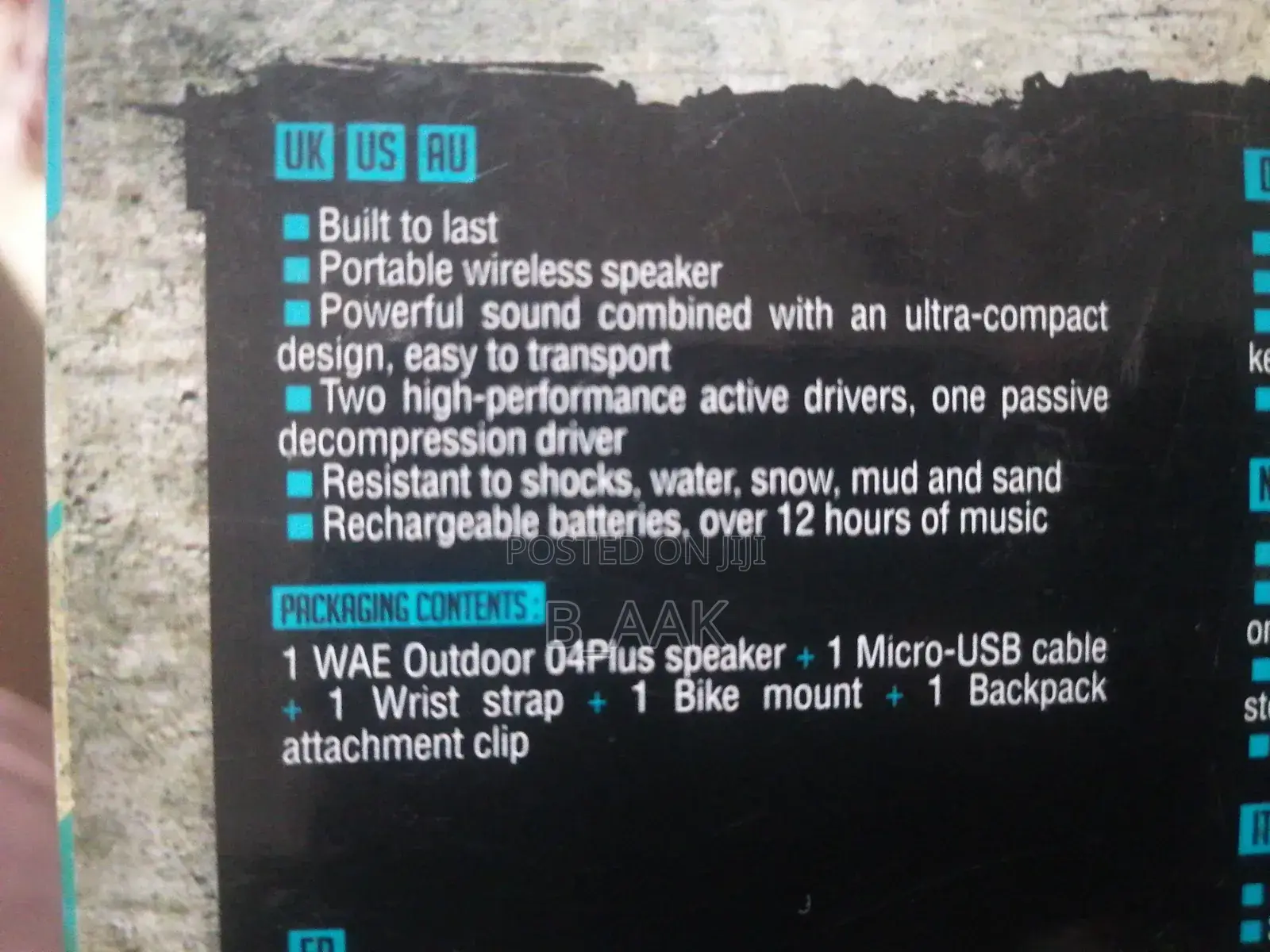 Hercules WAE Outdoor 04Plus Pack Rechargeable Bluetooth Speaker