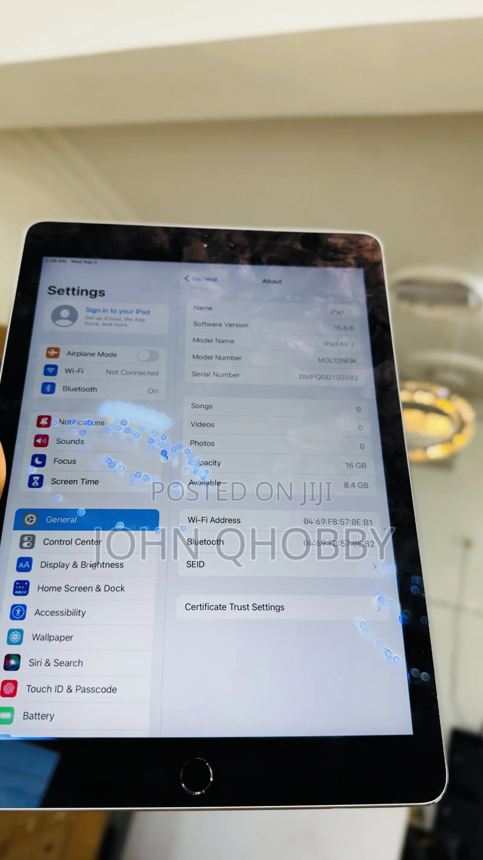 Apple iPad Air 2 16 GB Black