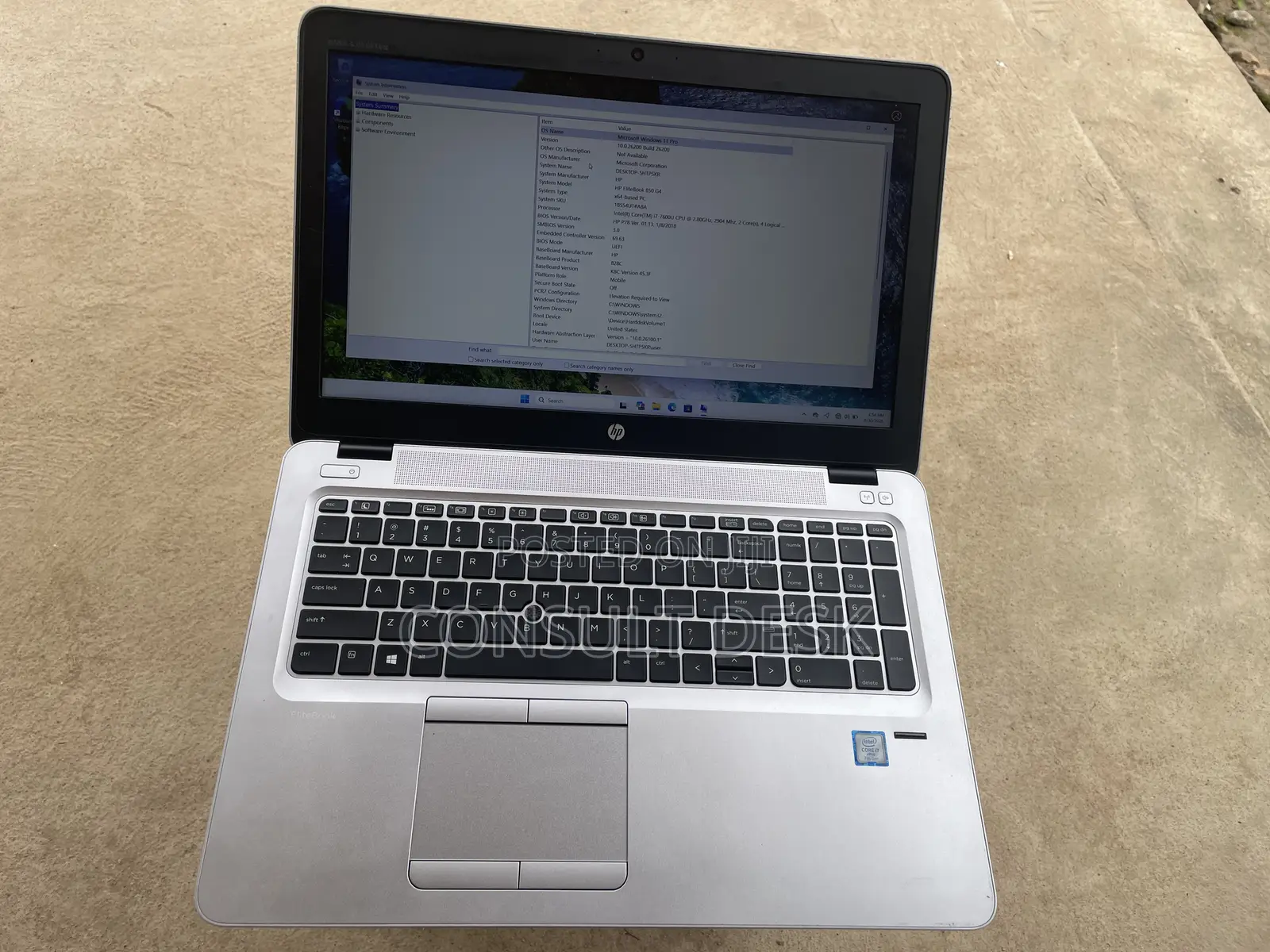 Laptop HP EliteBook 850 G3 8GB Intel Core i7 SSD 256GB