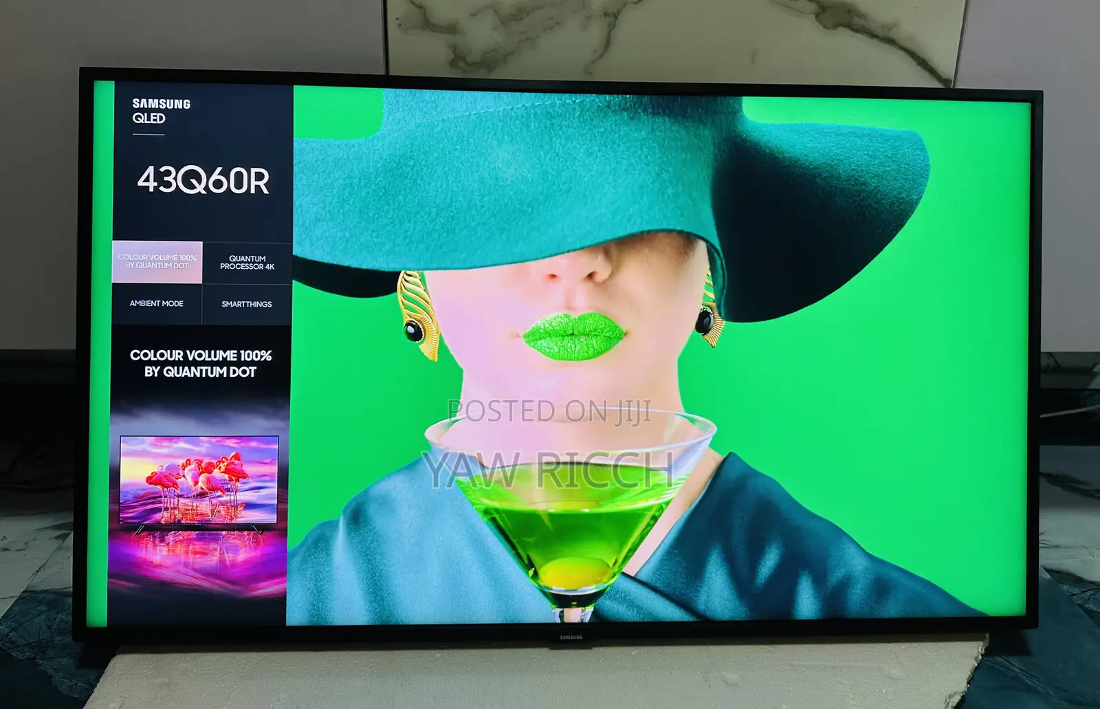 QLED Samsung 43inches Smart 4K UHD Digital Satellite 2023 Model TV