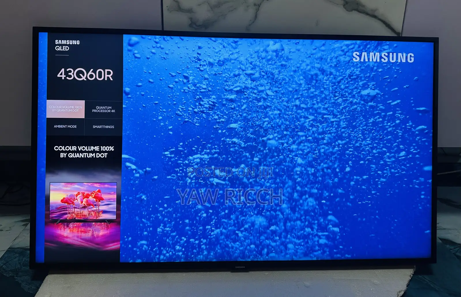 QLED Samsung 43inches Smart 4K UHD Digital Satellite 2023 Model TV