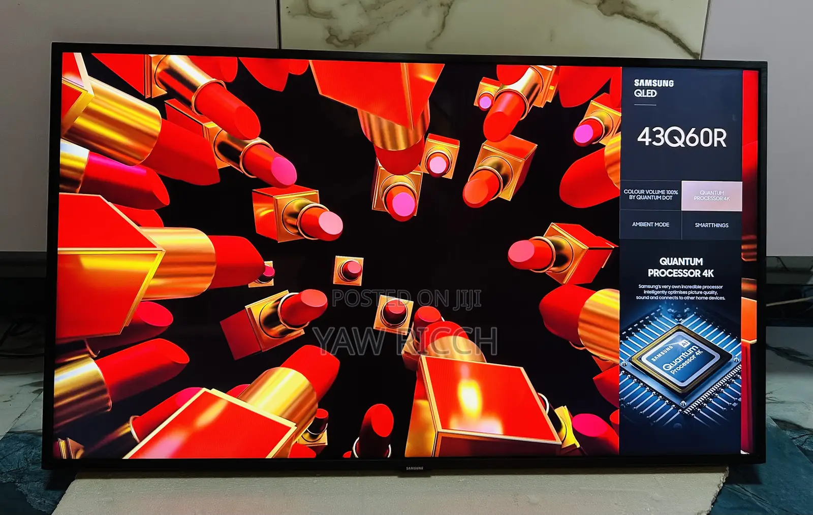 QLED Samsung 43inches Smart 4K UHD Digital Satellite 2023 Model TV
