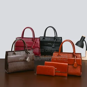 Ladies 3 in 1 Shoulder Leather Handbag Purse - Fast Delivery in 2hrs