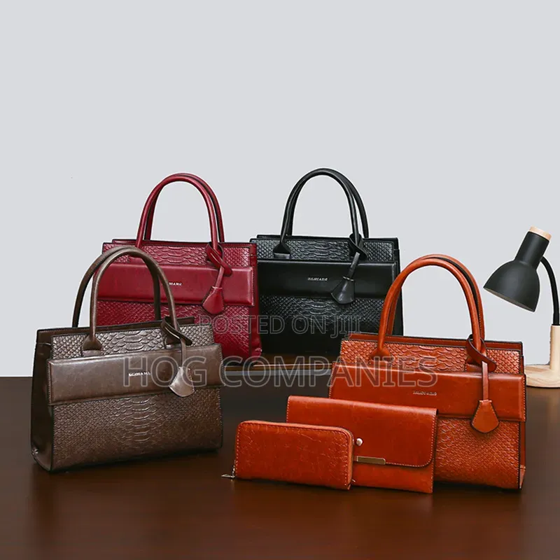 Ladies 3 in 1 Shoulder Leather Handbag Purse - Fast Delivery in 2hrs