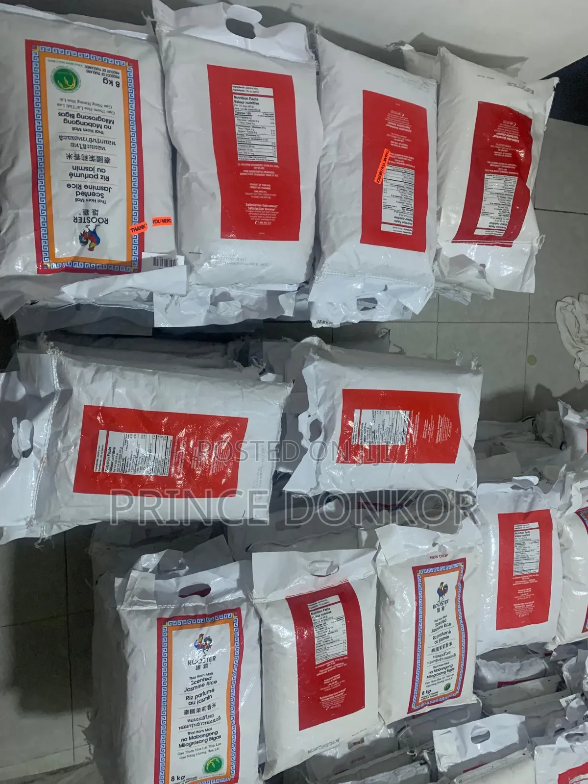 Rooster Jasmine Rice 8kg