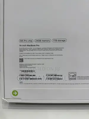 New Laptop Apple MacBook Pro 2026 M5 Pro 24GB Apple M5 Pro SSD 1T