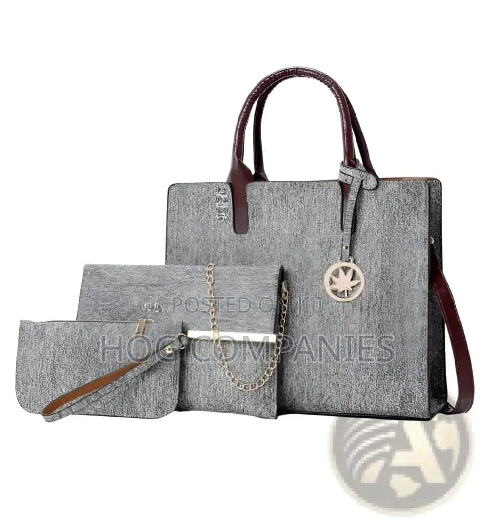 Ladies 3 in 1 Leather Handbag Purse Clutch- Fast Delivery in 2hrs