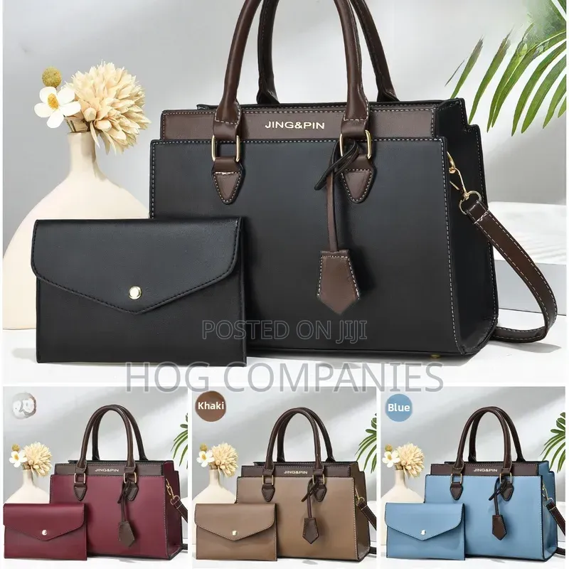 Ladies 2 in 1 Leather Handbag Purse- Fast Delivery in 2 Hours