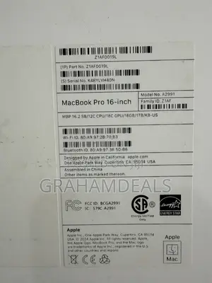 New Laptop Apple MacBook Pro 2023 M3 Pro 18GB Apple M3 Pro SSD 1T