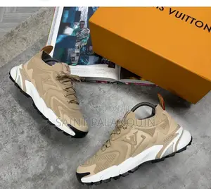 Beige Louis Vuitton LV Tatic Knit Sneaker