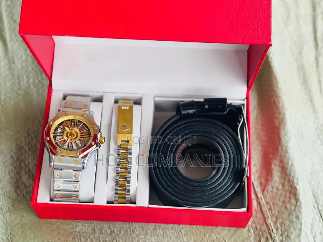 Men's Hublot Watch Bracelet Belt Gift Box Set Package-Delivery in 2hrs
