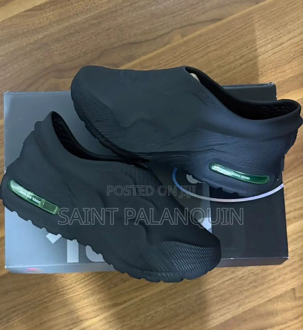 Black Nike Air Max 1000 Slip-on Sneakers