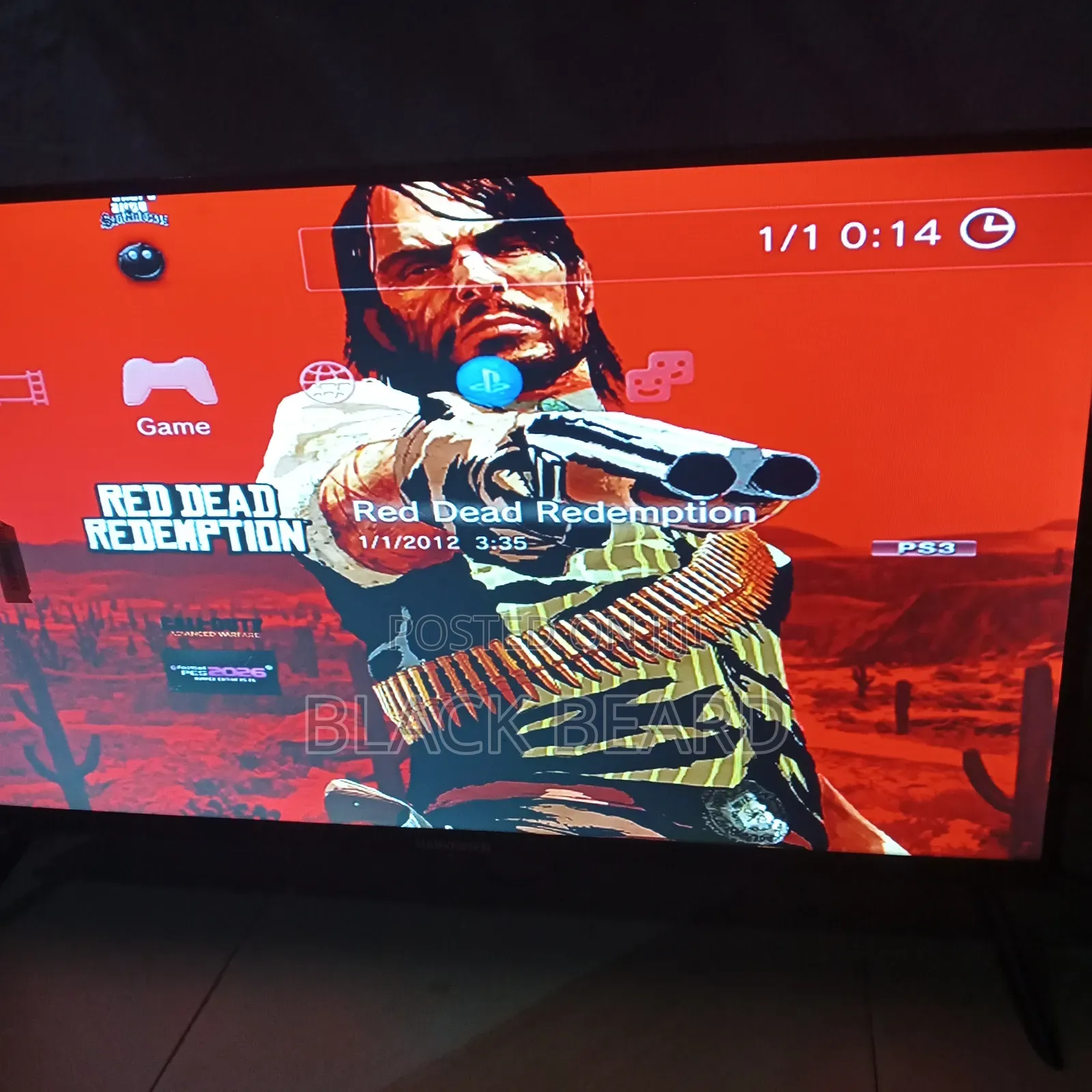PS3 Console With 6 Games and 1 Controller