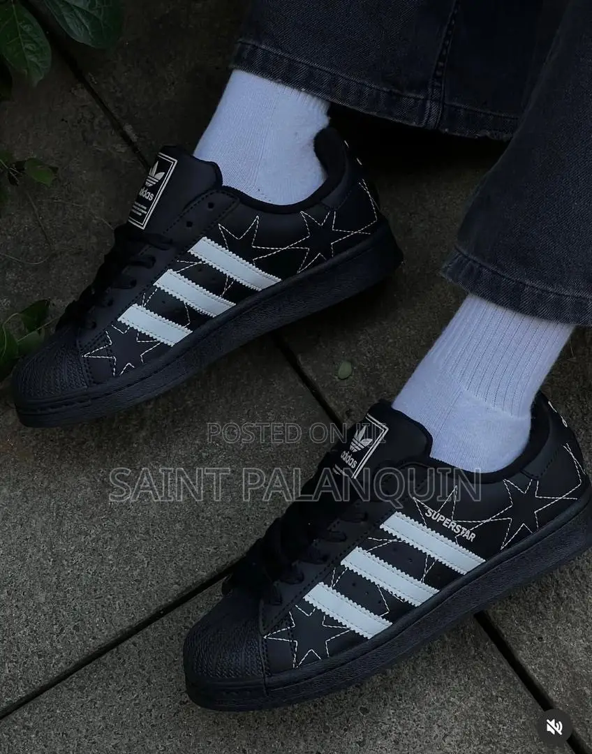 The Adidas Superstar II Shoes in Core Black,