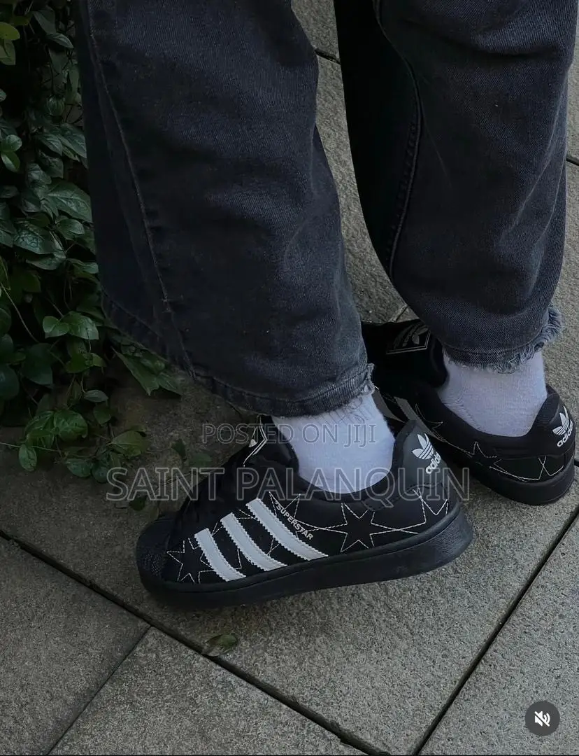 The Adidas Superstar II Shoes in Core Black,