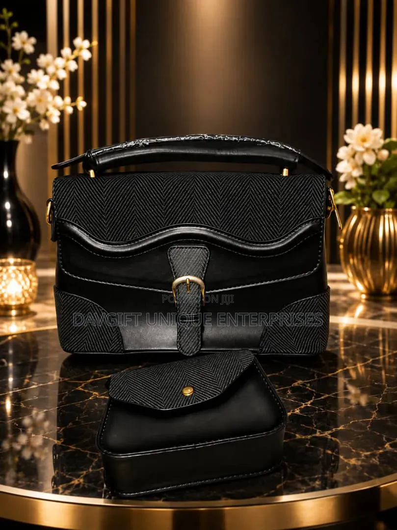 Elegant but Classic Original Luxerious Ladies 2in1 Leather Hand Bags