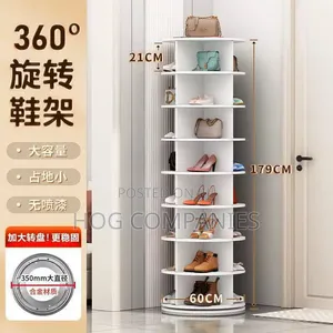8 Tier 360 Degrees Rotation Multipurpose Shoe Bag Rack-Delivery in 2hr