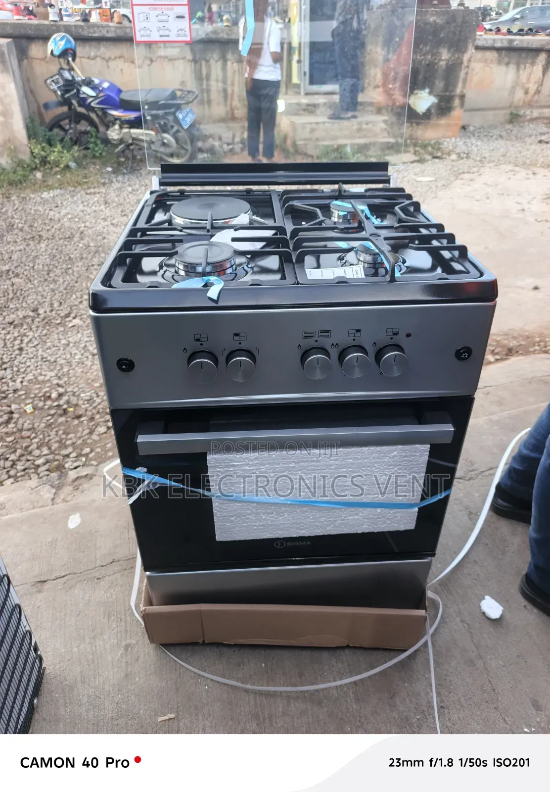 Sigma 60*60 3Gas+1Electric Oven + Grill + Auto Ignition