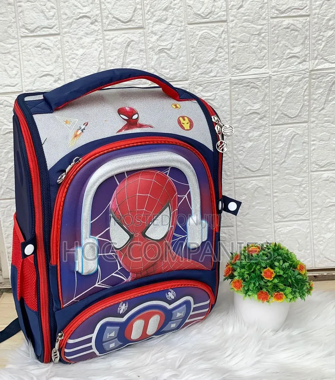 Batman Spiderman Captain America Design School Bag Lower/Upper Primary