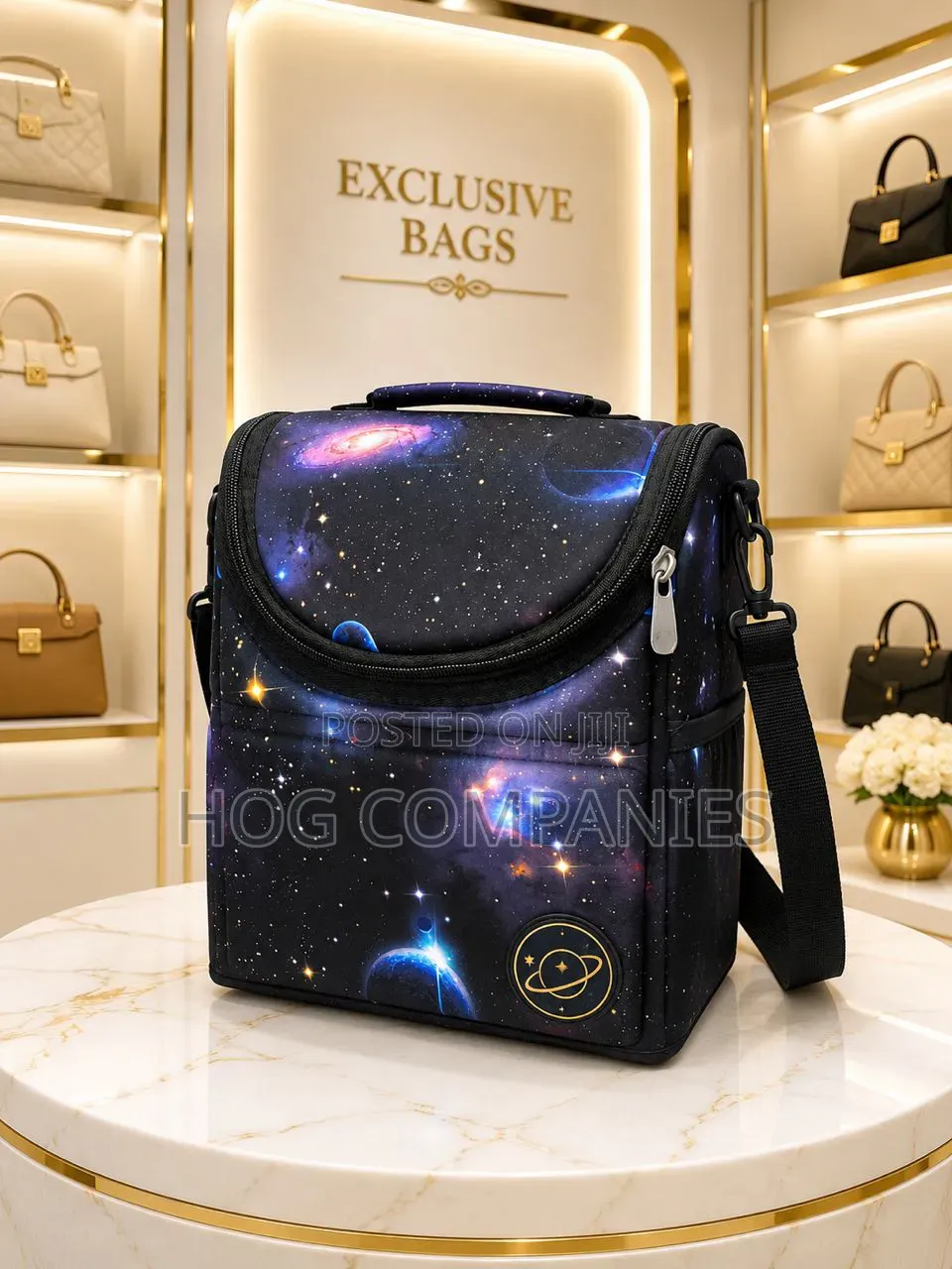 Classy Foldable Large Capacity Lunch Bag With Straps- Fast Delivery