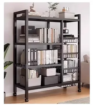Large 5-Tier Kitchen Storage Rack With Wheels – 120×135×32CM
