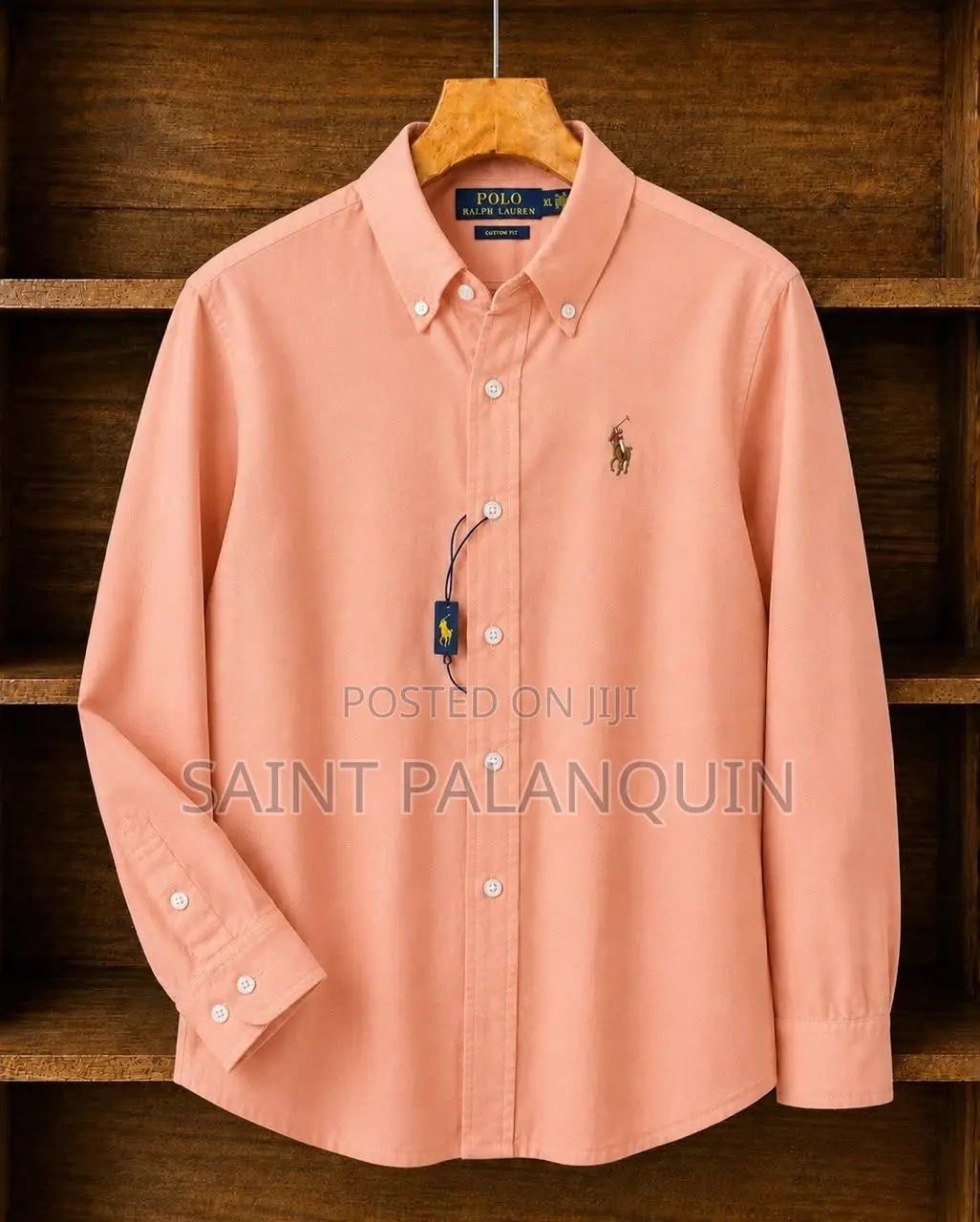 This Is a Classic Pink Cotton Oxford Shirt by Polo Ralph Lauren