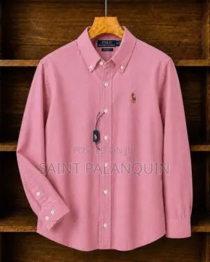 This Is a Classic Pink Cotton Oxford Shirt by Polo Ralph Lauren