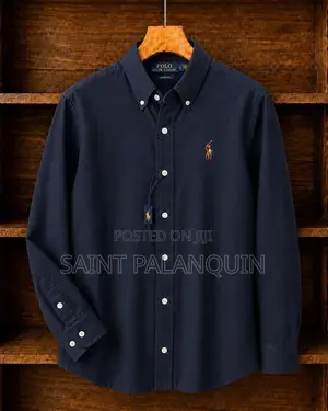 The Long-Sleeve Cotton Button-Down Shirt