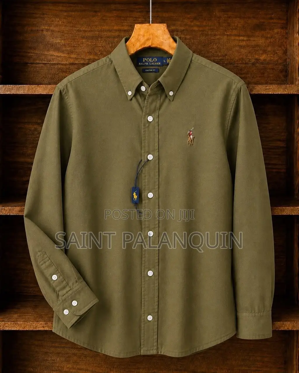 Polo Ralph Lauren Long-Sleeve Oxford Shirt a Button-Down Collar