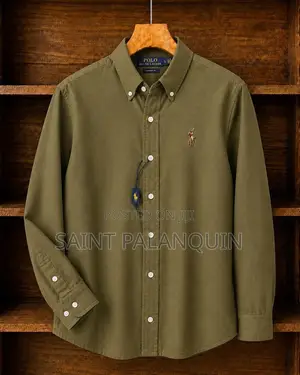 Polo Ralph Lauren Long-Sleeve Oxford Shirt a Button-Down Collar