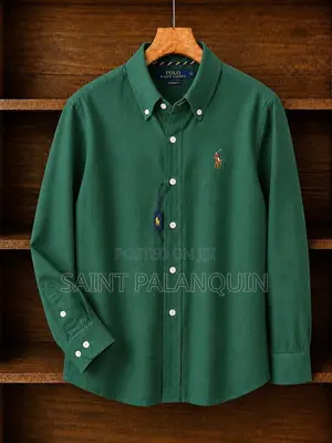 Polo Ralph Lauren Long-Sleeve Oxford Shirt a Button-Down Collar