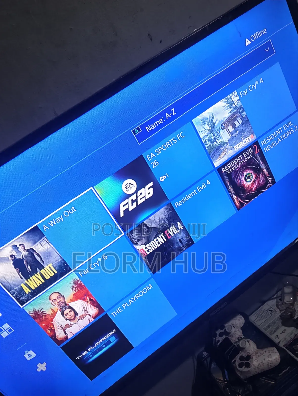 PS4 Slim Loaded With 5 Games 2 Controllers