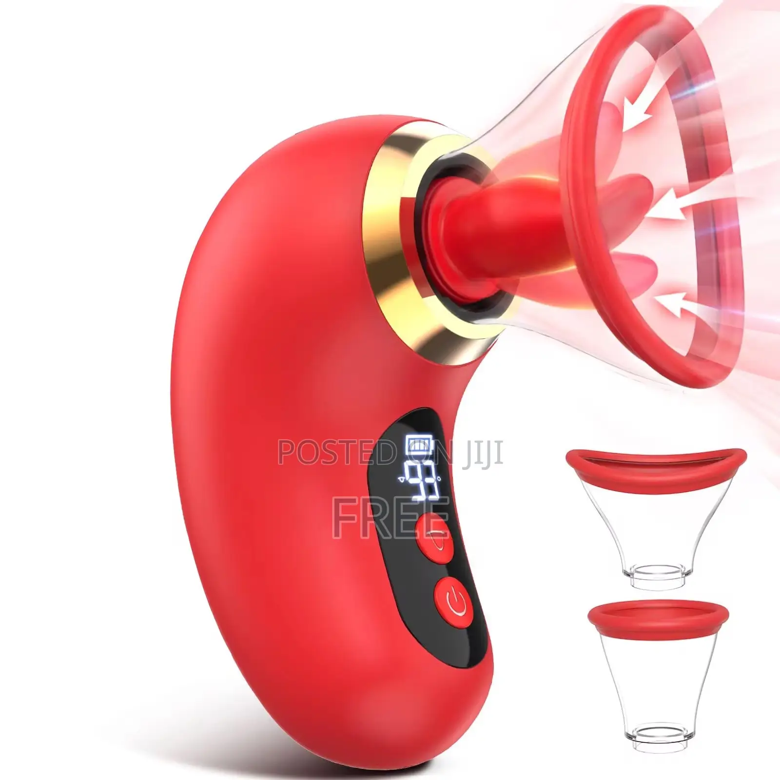 Tongue Licking Vibrator LED Display for Women