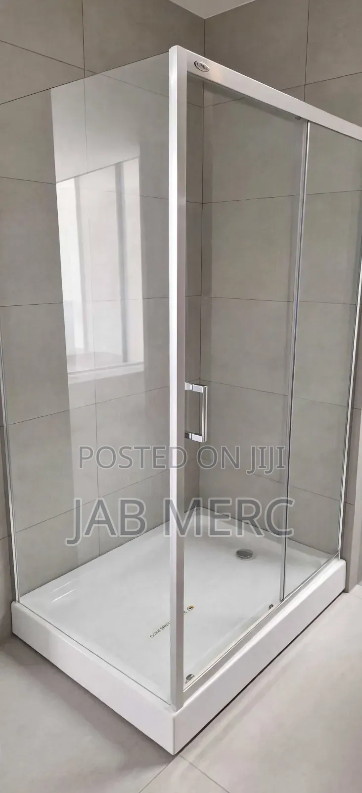 Shower Cubicle 120x90 CM - High Quality Frame + Glass + Fibre Base New